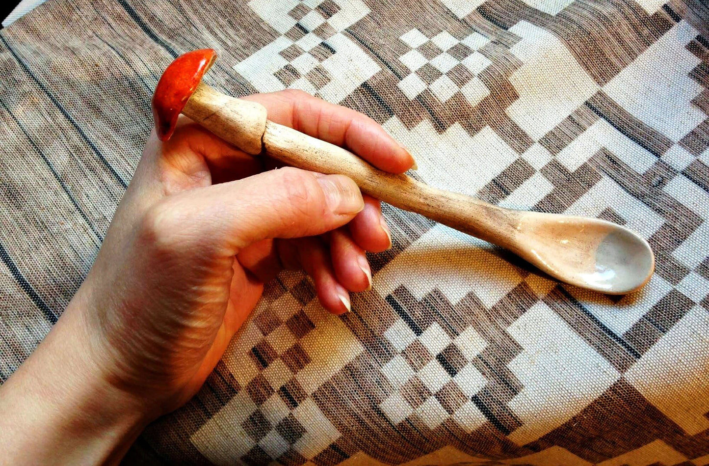 Ceramic Mushroom Spoon - Vikingamanita