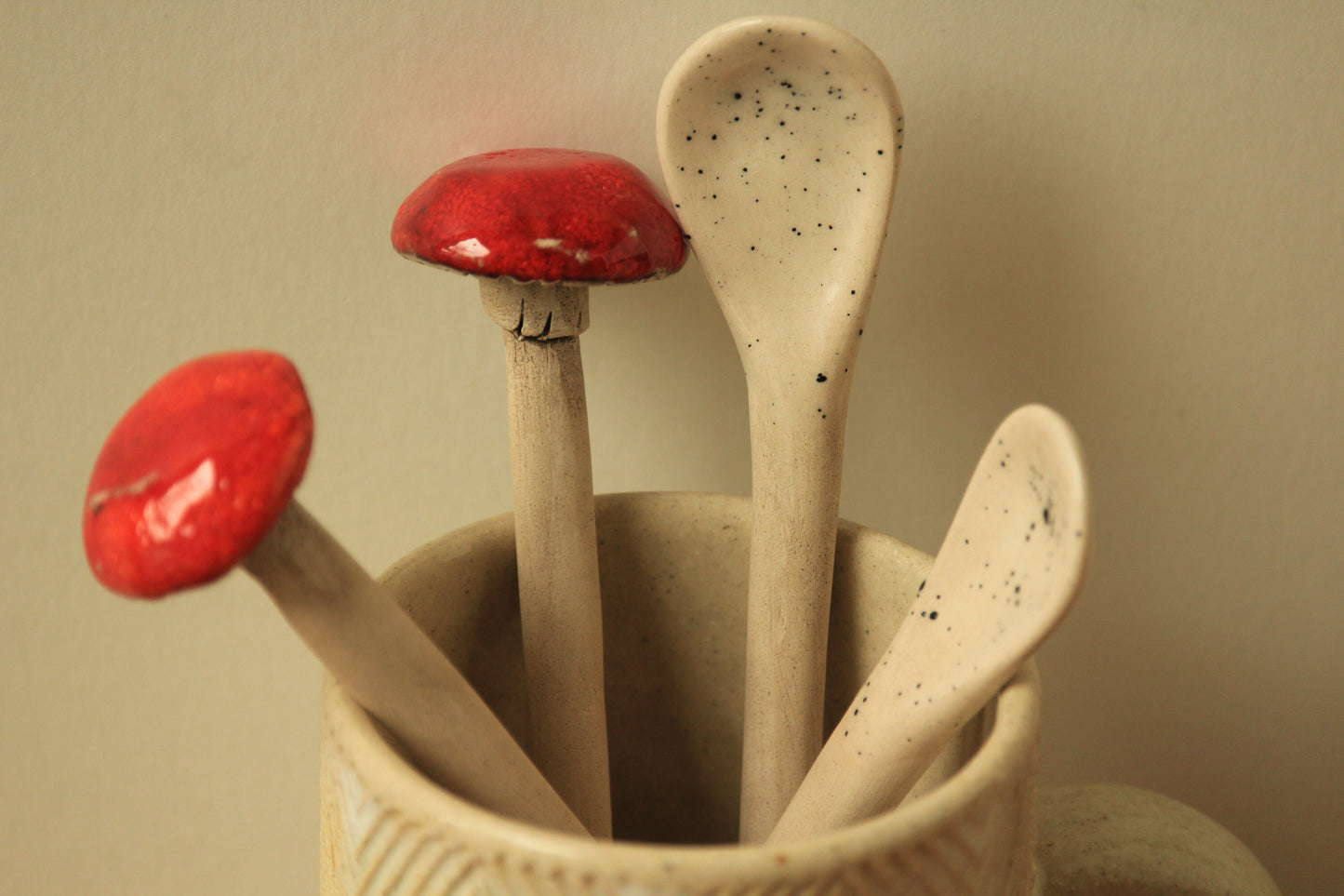 Ceramic Mushroom Spoon - Vikingamanita