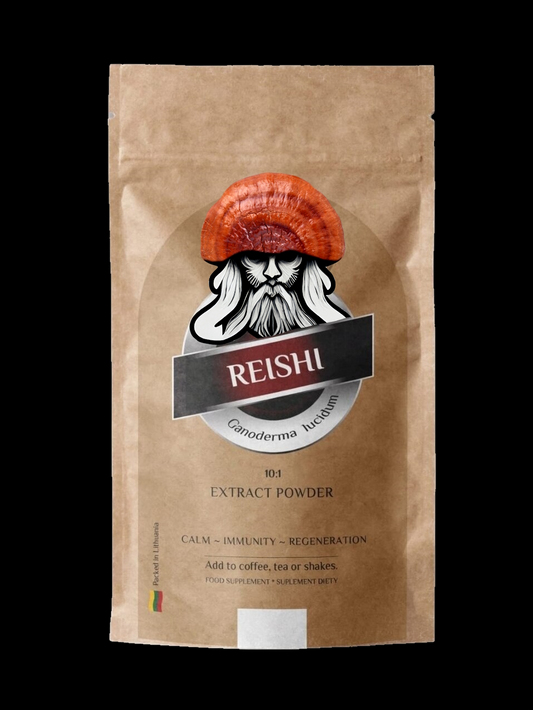 Reishi Mushroom Extract 10:1 Powder 100g - Vikingamanita